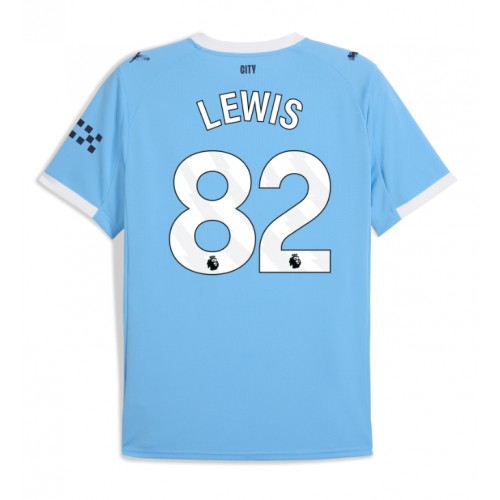 Koszulka piłkarska Manchester City Rico Lewis #82 Strój Domowy 2025-26 tanio Krótki Rękaw Koszulka piłkarska Manchester City Rico Lewis #82 Strój Domowy 2025-26 tanio Krótki Rękaw